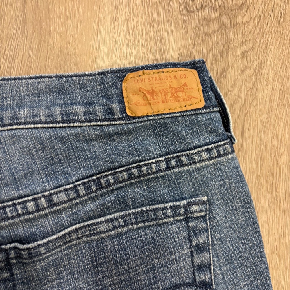 Levi Strauss & Co. 505 Straight Leg Jeans Womens 14 S/C Blue Denim Stretch - Picture 4 of 6